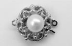 Perlschließe Filigran mit Perle