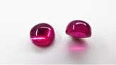 Rubin synthetisch rund Cabochon