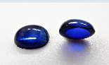 Saphir synthetisch oval Cabochon