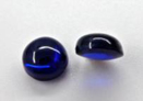Saphir synthetisch rund Cabochon