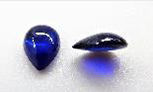 Saphir synthetisch Tropfen Cabochon