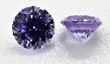 Zirkonia rund facettiert violett/lavendel